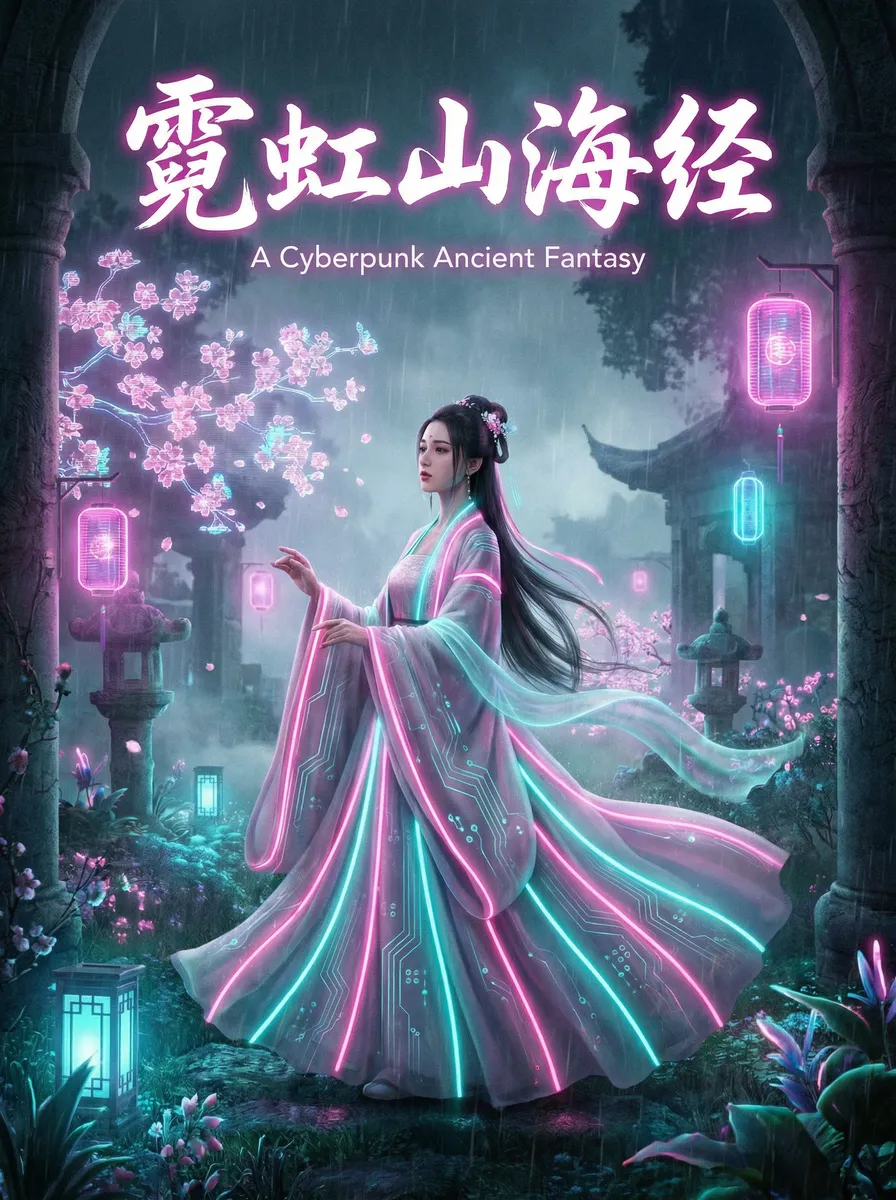 美女写真网站 古风奇缘短剧 - 霓虹山海经海报